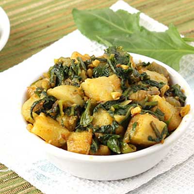"Aloo Palak (Hotel Minerva) - Click here to View more details about this Product